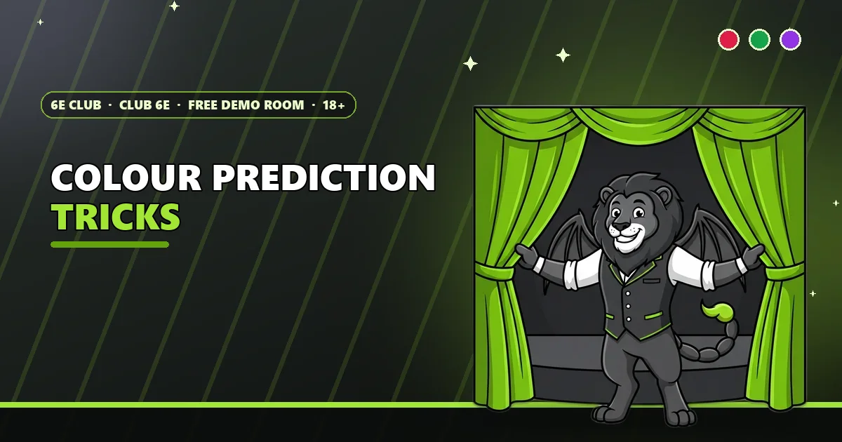 Manticore pulling back a curtain on an empty stage for the colour prediction tricks guide