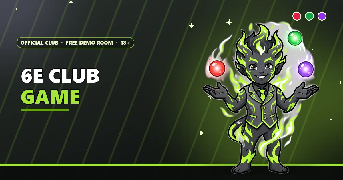 Fire spirit balancing red, green and violet orbs for the 6E Club game guide