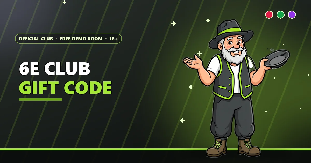 Prospector smiling at an empty pan for the 6E Club gift code guide
