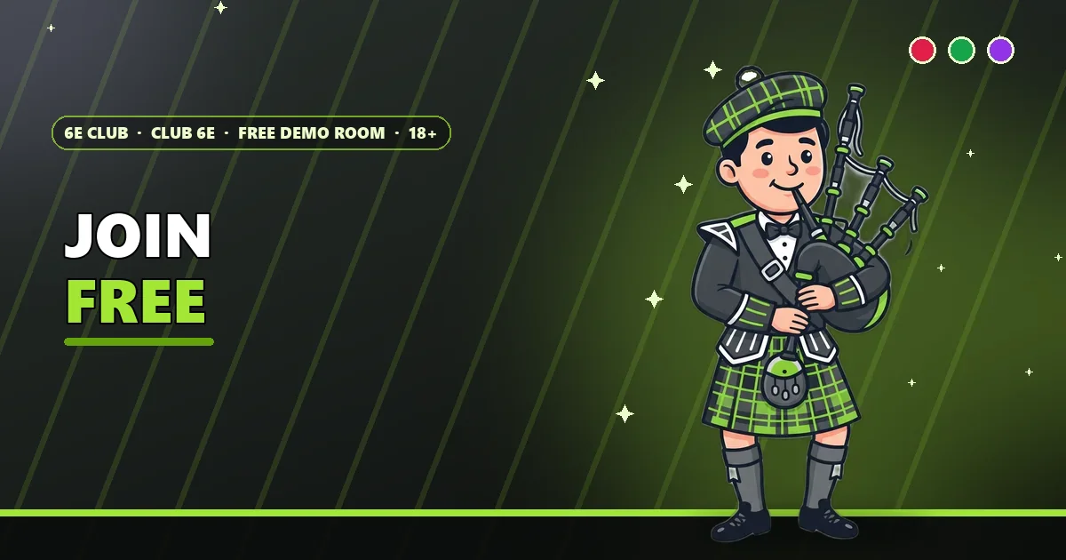 Bagpiper playing a welcome tune for the Join the Club page